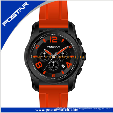 Nuevo estilo de cuarzo multifunción impermeable hombre deporte reloj